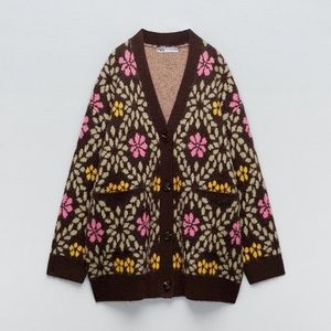 Zara jaquard cardigan like Magda - Butrym